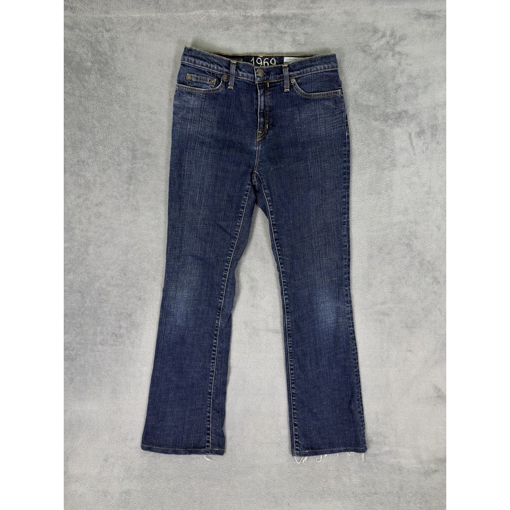 Gap 1969 Jeans Womens 4 Blue Dark Wash Denim Bootcut Vintage Made In‎ USA